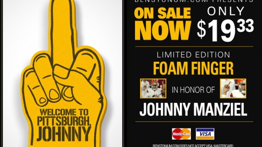 Johnny Manziel Foam Finger Ad