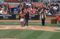 Coach Tomlin Trips Reds’ Grounds Crew