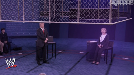 Presidential Debate / WWE Steel Cage Mashup