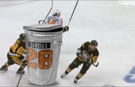 Trashcan Giroux Hits Letang