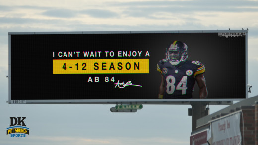 Antonio Brown’s Pittsburgh Billboards