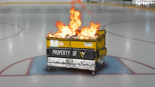 Penguins Dumpster Fire