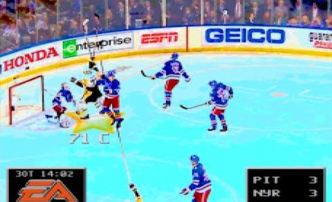 Penguins vs. Rangers, 3OT Goal | NHL ’94 Remix