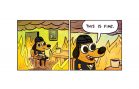 “This Is Fine” Meme – Penguins Version