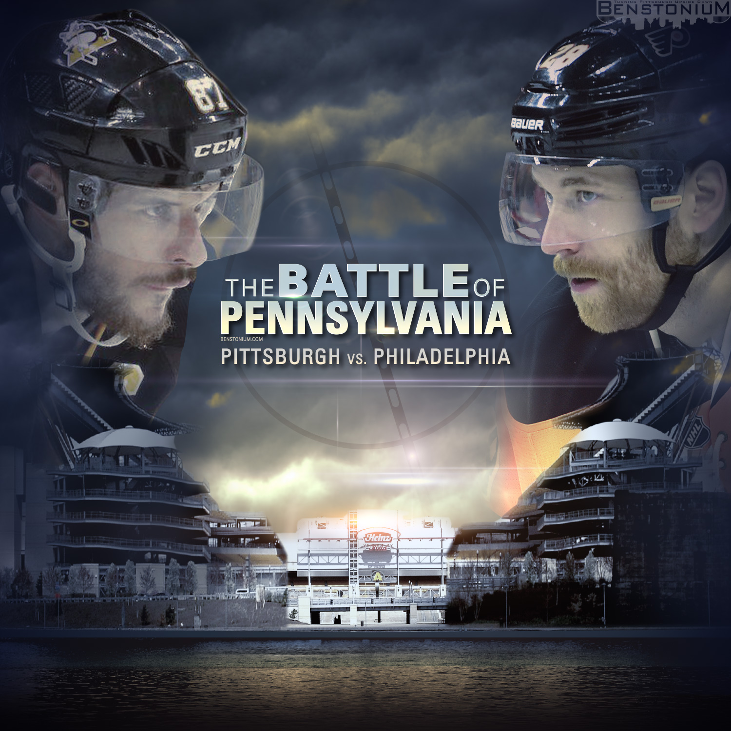 the battle of pennsylvania pens vs flyers benstonium pennsylvania flyers