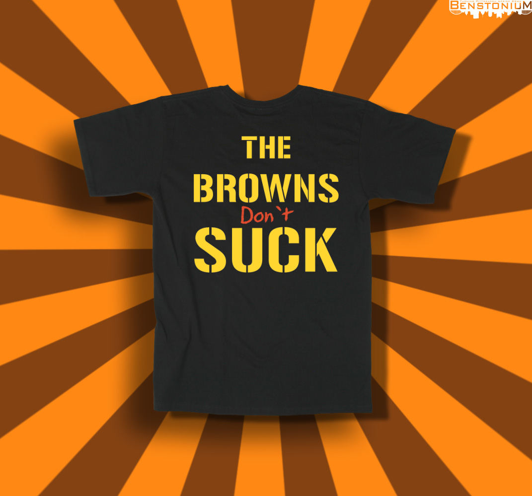 Pittsburgh Sucks on a Brown T Shirt